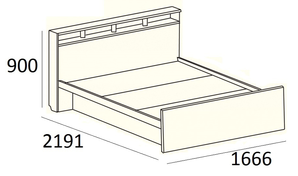 Кровать" Саломея" 1,6 м