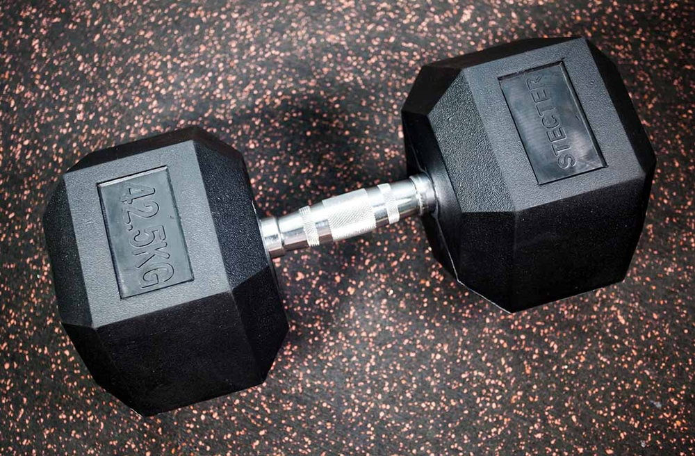 Гантель шестигранная (гексагональная) 42,5 кг