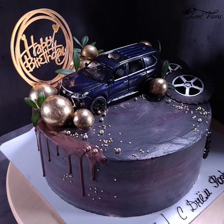 "Торт с машиной" (декор)
