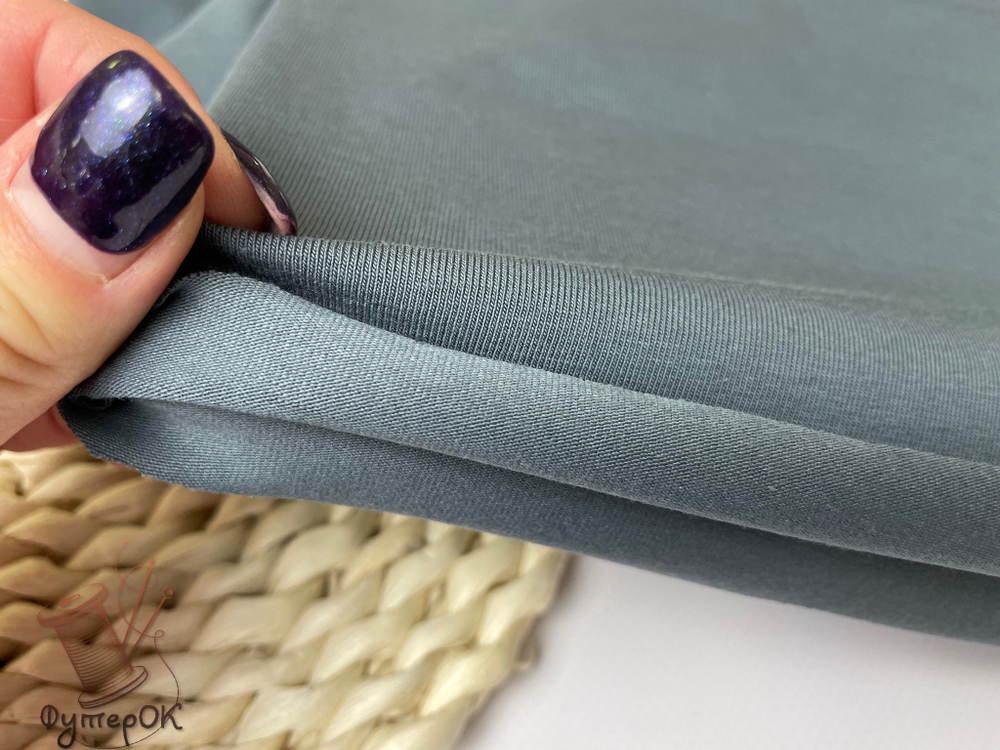 Кулирка с лайкрой ТЕМНО-СЕРАЯ