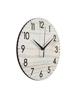 Часы настенные бесшумные деревянные интерьерные