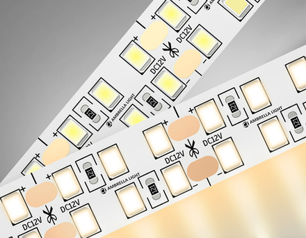Ambrella Светодиодная лента двухрядная Ambrella Light GS1701 2835 240Led /24W m/ 12V IP20 3000K 5m LED Strip 12V GS1701