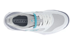 Женские Кроссовки теннисные Lotto Mirage 200 SPD W - all white/green 929c/quick silver