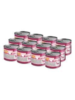 Влажный корм Мнямс Деликатес Паштет из телятины с ветчиной для собак всех пород "Террин по-версальски" 200 г