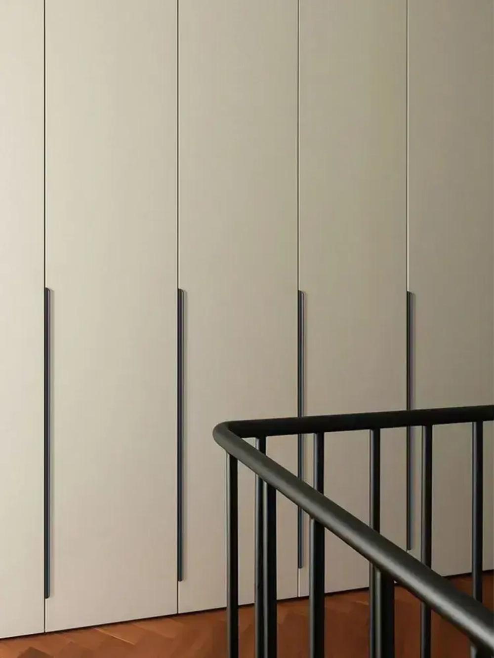 Ручка торцевая 1000 мм чёрная 2 шт.