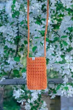 Вязаная сумочка FOS Оранжевая