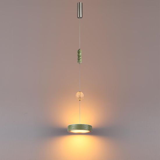 5451/32LA L-VISION ODL_EX26 зеленый/никель/металл/керамика/хрусталь/акрил Подвес LED 32W  2000К/3000K/4000K RIVIERA