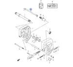 Шток фиксации положения двигателя DF9.9B-20A 45420-89L01-000