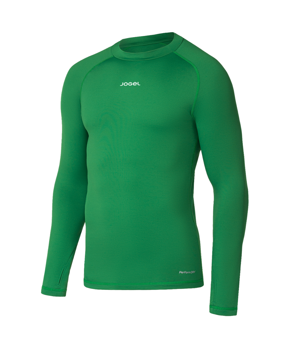 Лонгслив компрессионный утепленный Jogel CAMP 2 PerFormDRY Baselayer Top Warm, зеленый 72