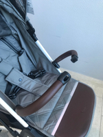 Коляска прогулочная Babalo 2024 Снег текстиль на белой раме