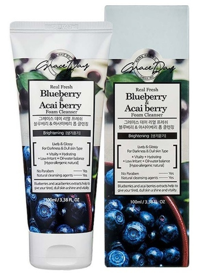 Grace Day Освеж.пенка д/умывания с черникой и ягодами асаи 100 мл.