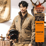 Американская ретро-пилотная куртка мужская зимняя утолщенная,тактическая тренировка военная короткая куртка