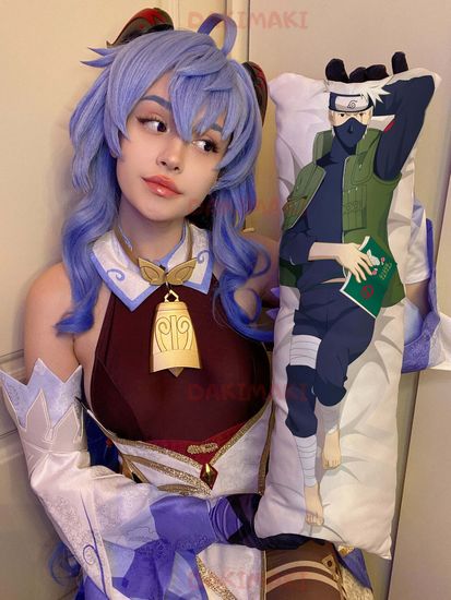 Мини дакимакура Какаши Хатаке из Наруто арт. M0409, 60х20 см