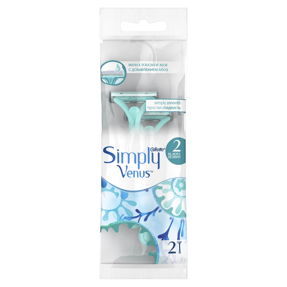 Gillette Venus 2 Simply Satin Care станки одноразовые для женщин 2 шт.