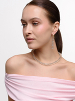 Серьги "Plane" горный хрусталь Multicolor