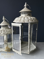 Набор из 2-х подсвечников "Антик грей" 18,5x17xH38,5 см/ 25,5x23xH51 см