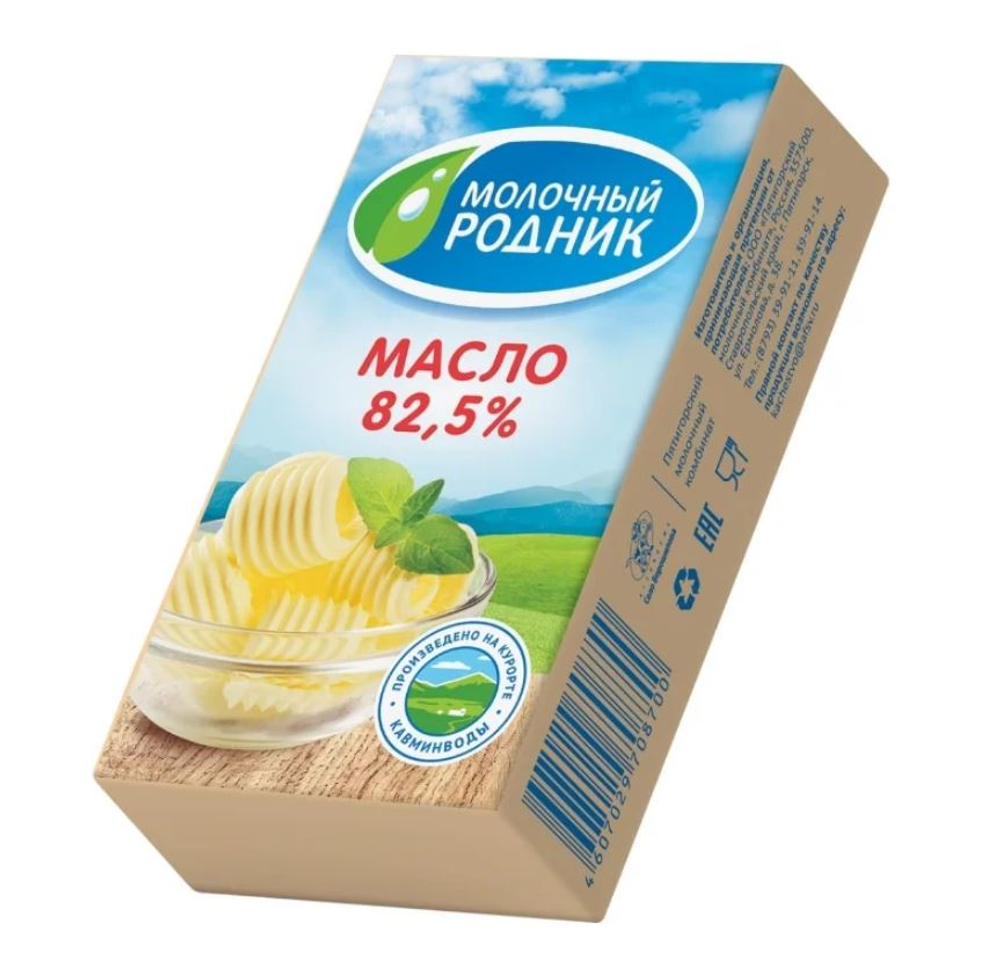 Масло "Молочный Родник" 82,5% 180гр