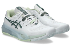 Женские теннисные кроссовки Asics Gel-Resolution X Clay - white/monument blue