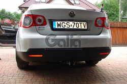 Фаркоп оцинкованный Galia V066A для Volksawgen Jetta 2005-2010, Volkswagen Golf V универсал 2007-2008, Golf VI универсал 2008-(паспорт и сертификат в комплекте)(без электрики)
