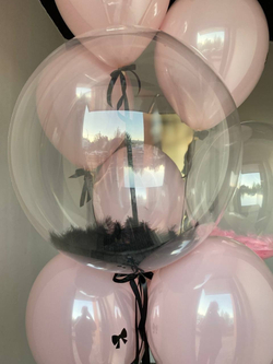 Воздушные шары с перьями №1343