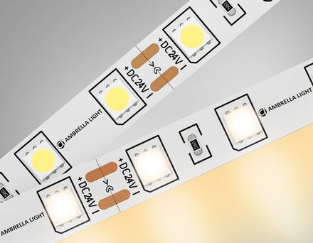 Ambrella Светодиодная лента Ambrella Light GS4001 5050 60Led /14.4W m/ 24V IP20 3000K 5m LED Strip 24V GS4001