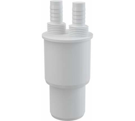 Адаптер для подключения слива с 2-я отводами вых.-40/50 McALPINE WFH-CON4050