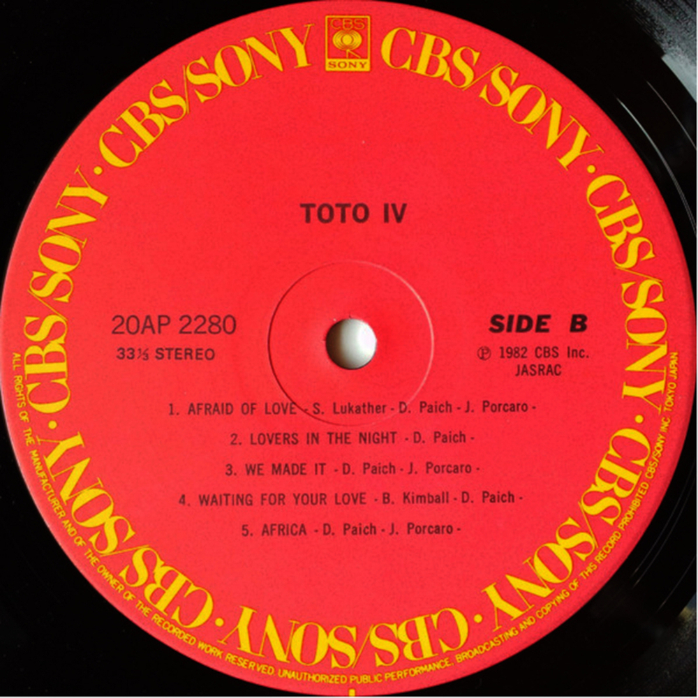 Toto / Toto IV (LP)
