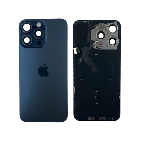 Задняя крышка для Apple iPhone 15 Pro Max (Снятый) Синий Титан - OR