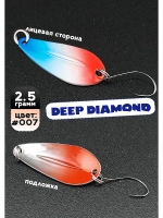 Блесна колебалка для рыбалки 2,5 гр, 007 Deep Diamond