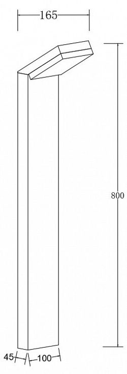Наземный низкий светильник Maytoni Paso O595FL-L12B3K