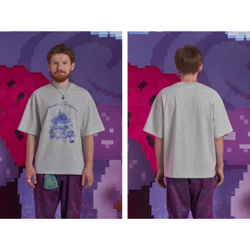 Футболка Called a Garment Blueberry Kingdom "Grey Melange"