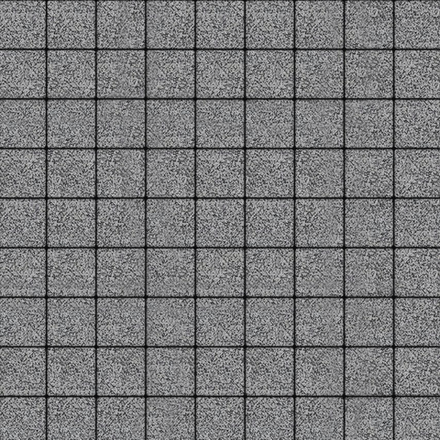 Тротуарная плитка КВАДРАТ 100х100 мм - Гранит+ Серый с черным