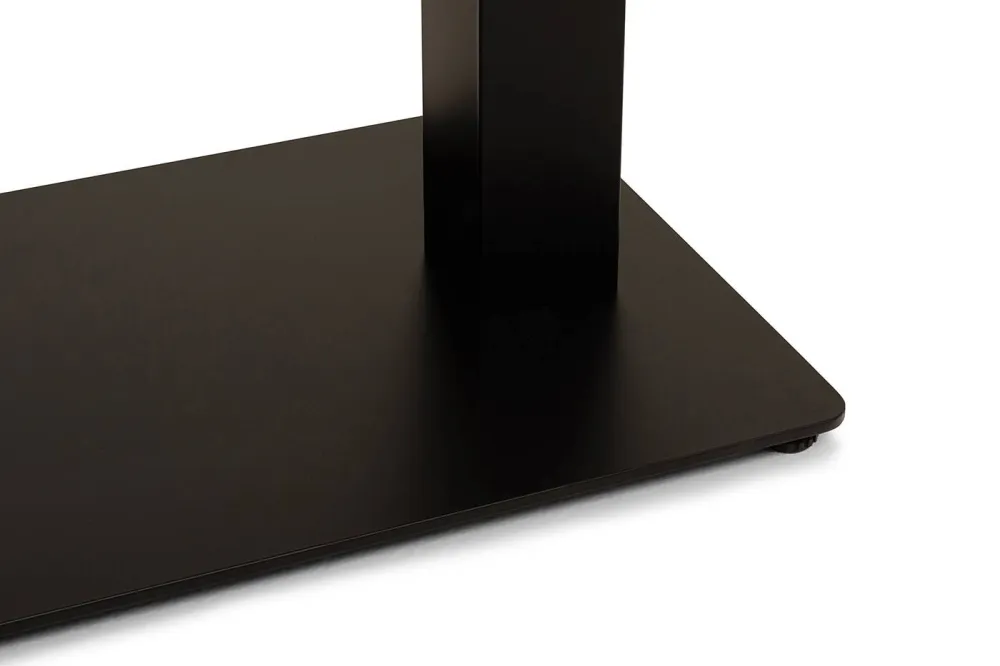 "Каффе" стол из HPL 110х70см, цвет "дуб", подстолье стальное двойное