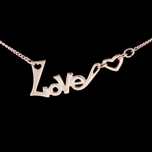 Колье "Love", позолота