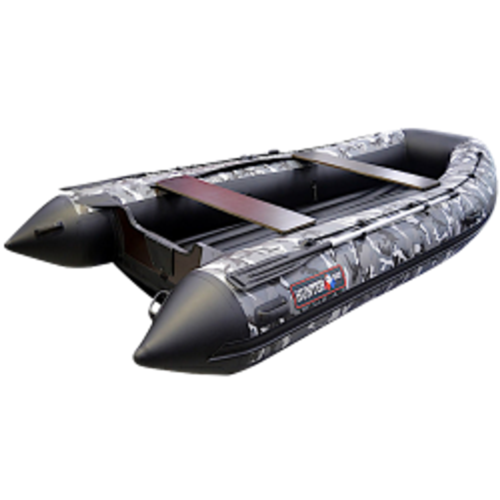 Лодка ПВХ Hunterboat Хантер Классика НД 360А Серый КМФ 360204