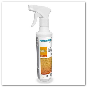 Усиленное средство чистки ковров и ковровых покрытий 0,5л. со спреем. 606+. Интерхим