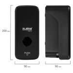 Дозатор для жидкого мыла LAIMA PROFESSIONAL PREMIUM BLACK, НАЛИВНОЙ, 0,5 л, черный, ABS-пластик, 609518