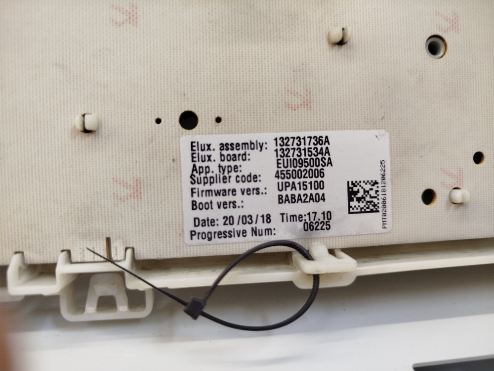 401 Панель и модуль индикации для стиральной машины Electrolux ZWSO6100V / 132731736A / 132731534A / EUI095005A / 455002006 б/у