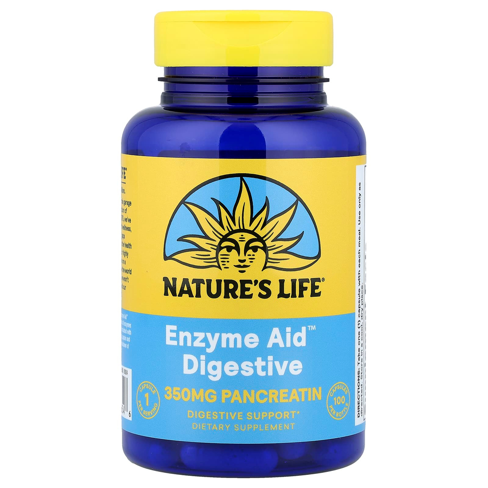 Nature's Life, Enzyme Aid™ Digestive, 100 капсул