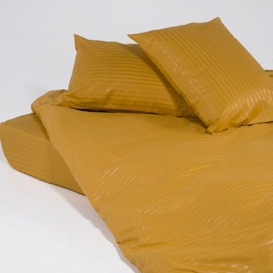 Простыня на резинке Sunflo, 90x200х30, страйп полисатин HOMY