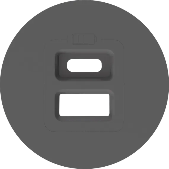 Donel D16 матовый шоколад Накладка для розеток USB