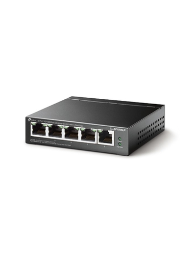 TP-Link TL-SF1005LP 5-портовый 10/100 Мбит/с настольный коммутатор с 4-портами PoE