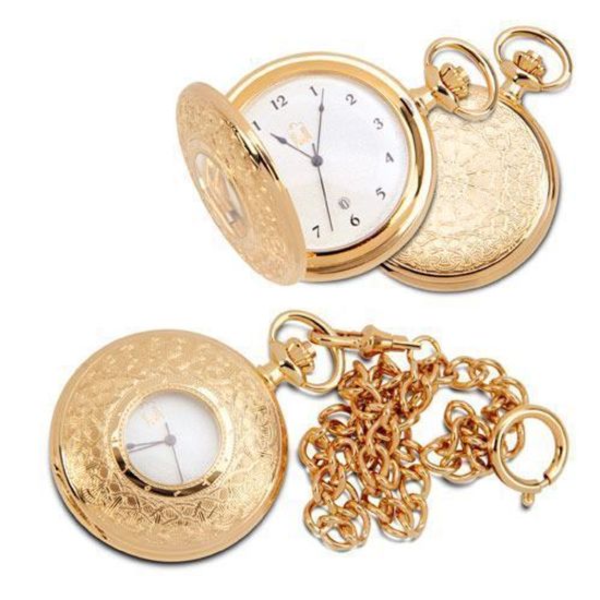 Карманные позолоченные часы "Фараб".
