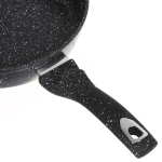 Сковорода алюминий, 28 см, антиприг, Daniks, Олимп Гранит, чер, DFP-28-BLM-IND, индукц