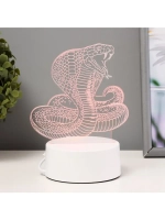 Светильник "Кобра" LED RGB от сети 13,8х9,5х15 см