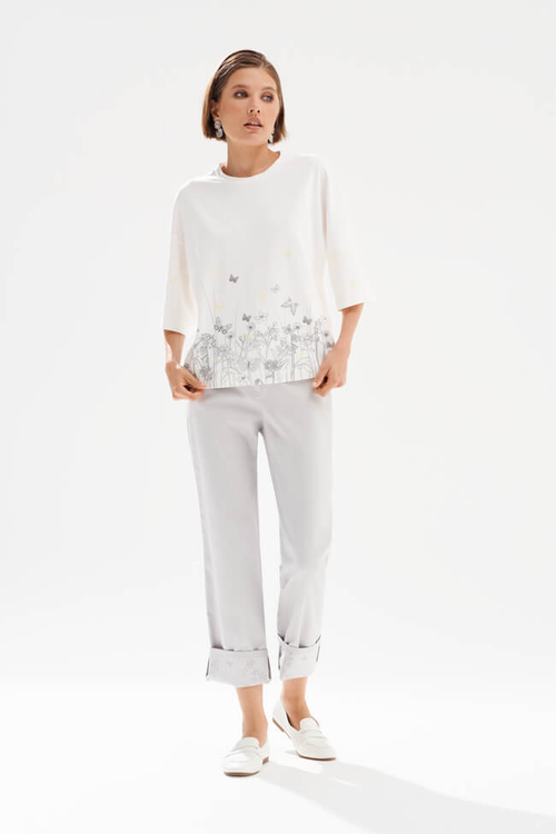 23569 Свитшот женский (молочный)