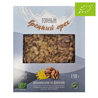 Грецкий орех органический "Солнечная планета", 150 г