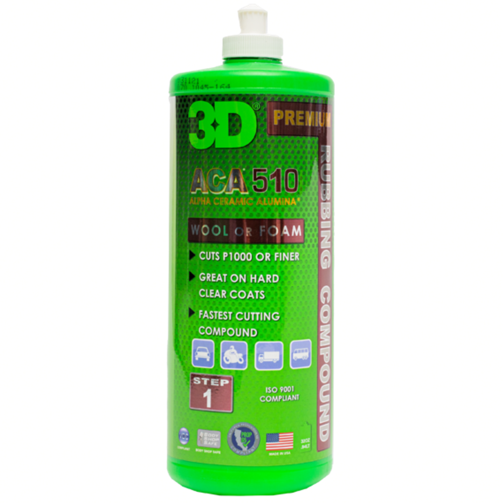 3D Полировальная паста 510 Rubbing Compound 32oz 0,95л , 510OZ32