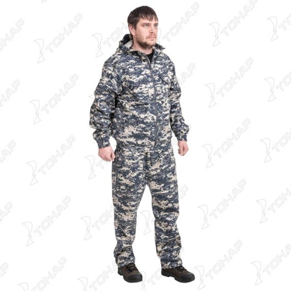 Костюм летний антимоскитный Тайган, цв.серый пиксель р.52-54/182-188 (T-KS-T-GP5072-2XL-2) Helios