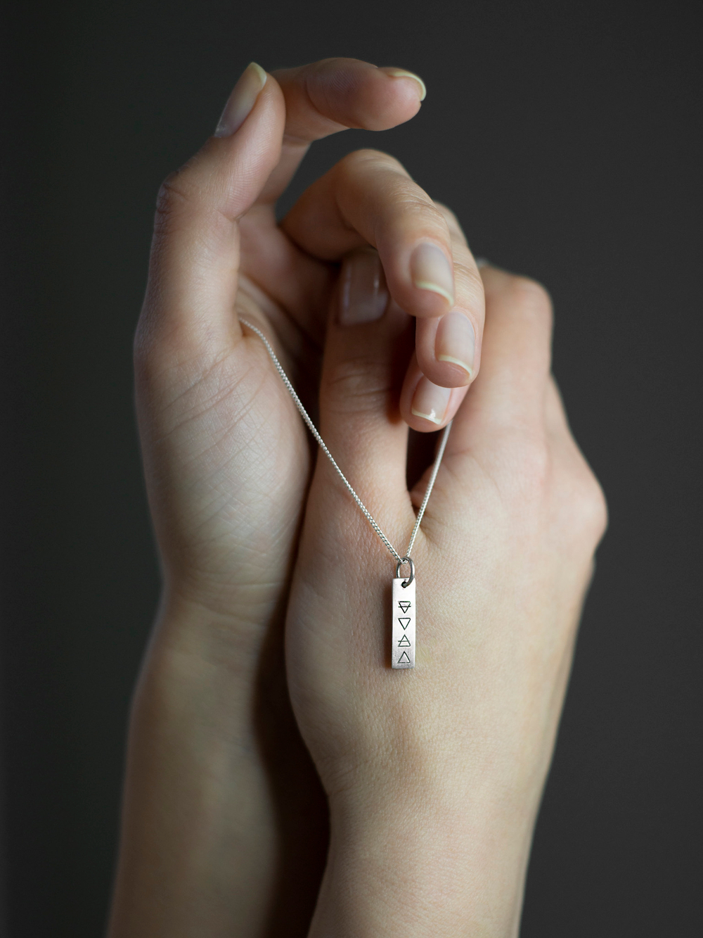 Подвеска СТИХИИ с цепочкой, серебро